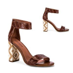 Jeffrey Campbell Lindsay Sandal in Brown Croc - 8